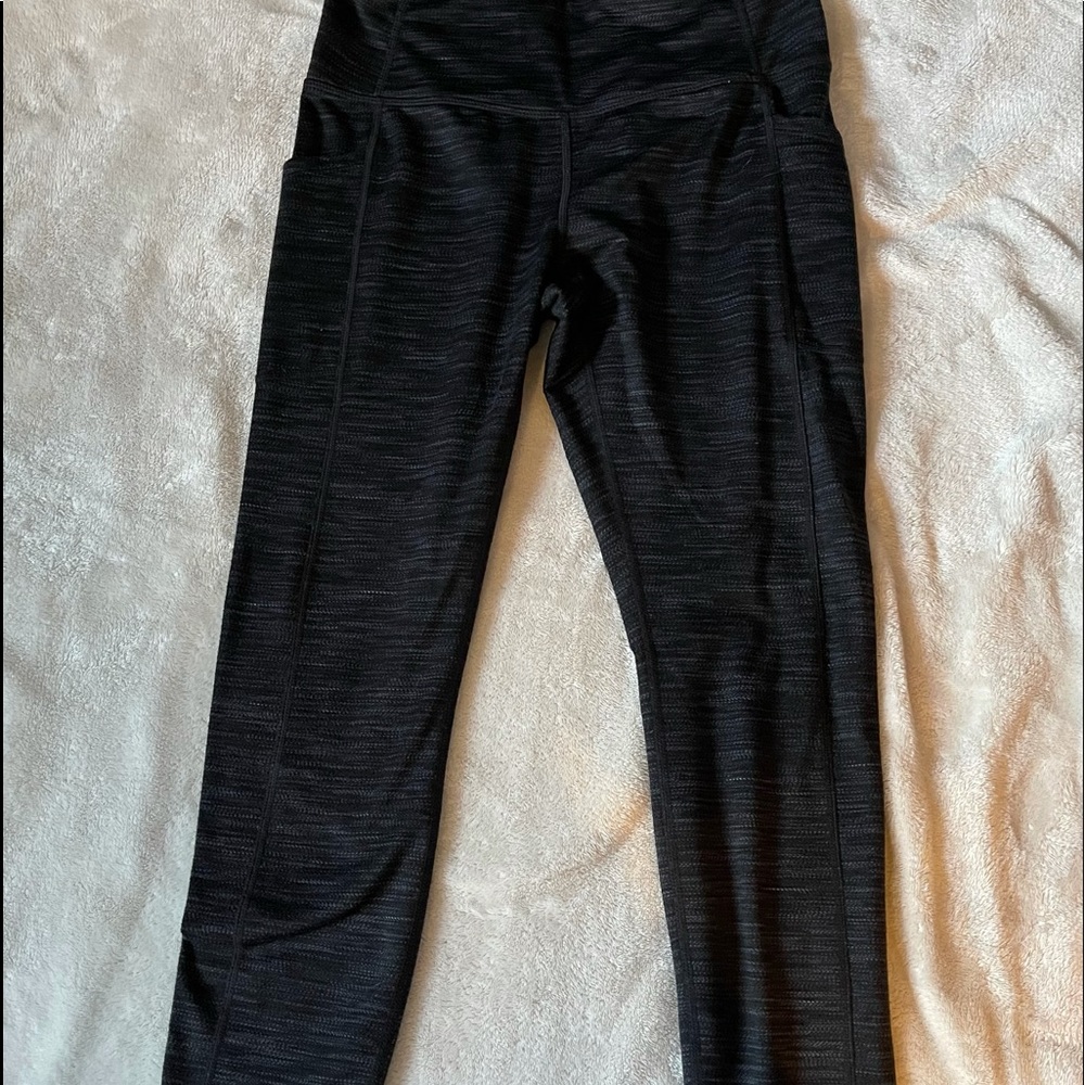 Black thick leggings